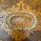 Vintage Crystal Oval Napkin Ring Holder