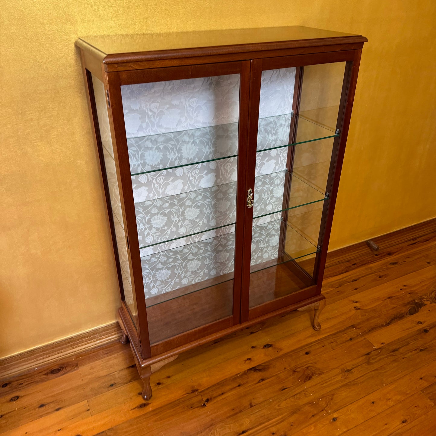 Antique Mahogany Glass Display Cabinet