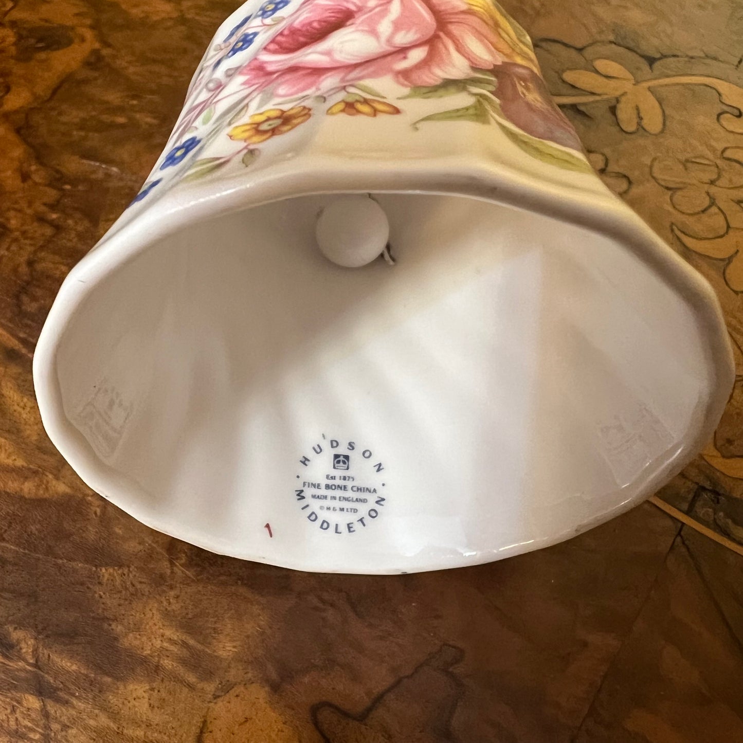 Hudson Middleton Floral Porcelain Bell