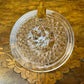 Vintage Bohemia Crystal Sugar Bowl Tray