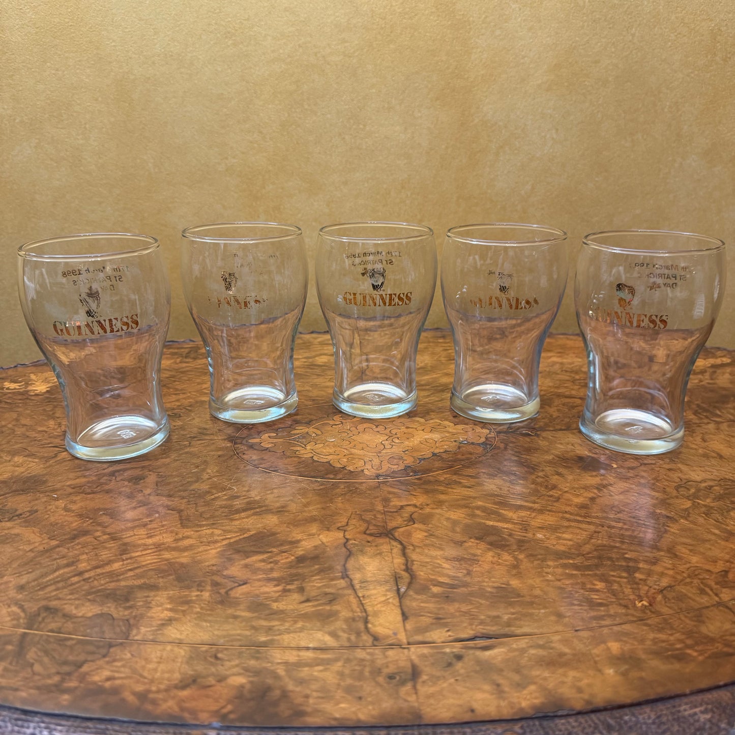 Guinness Beer Glasses Set Of Nine