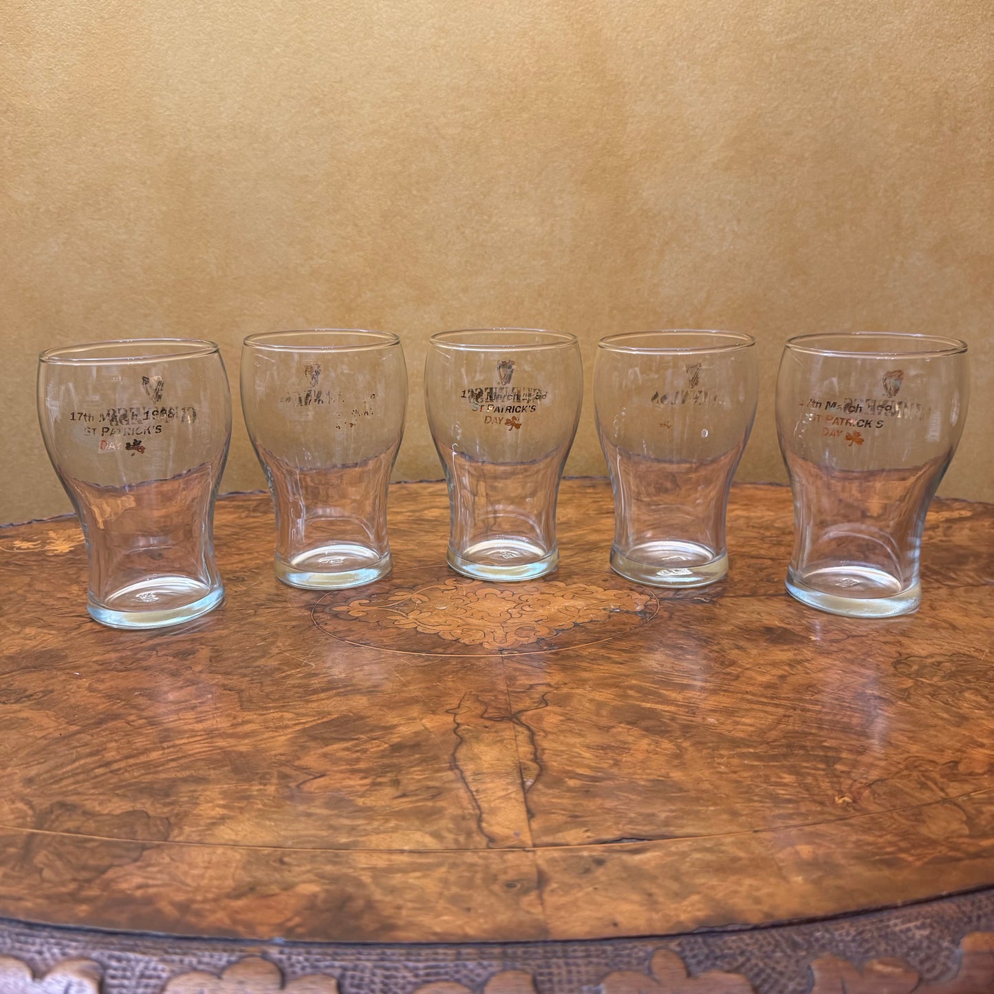 Guinness Beer Glasses Set Of Nine