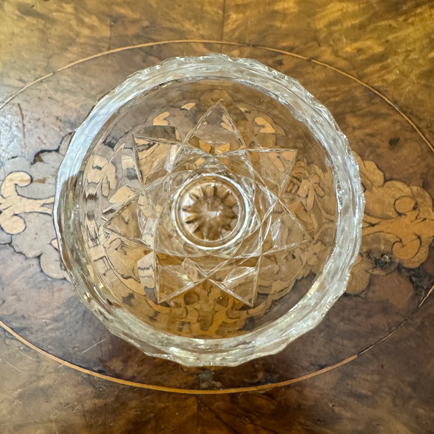 Vintage Crystal Cut Miniature Vase
