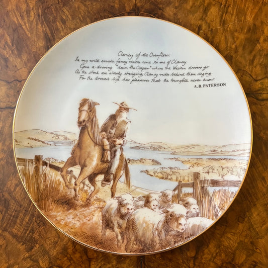 Clancy Of The Overflow Banjo Patterson Plate