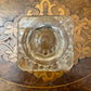 Vintage Glass Cut Egg Cup Holder