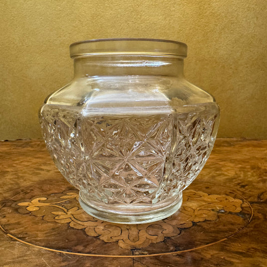 Vintage Glass Cut Vase