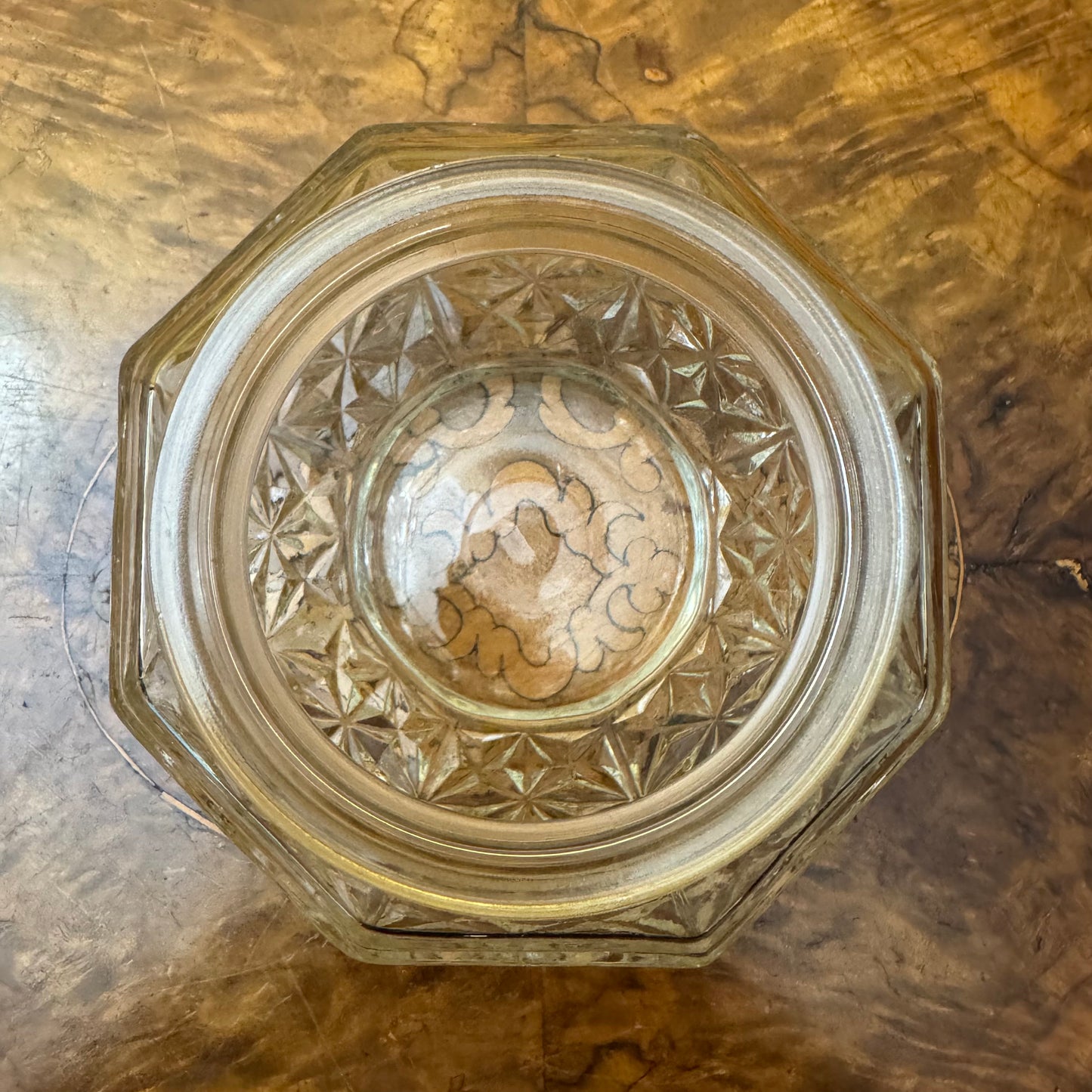 Vintage Glass Cut Vase