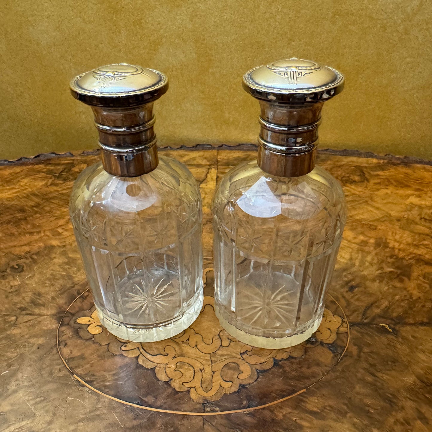 Art Nouveau Mirror Vanity Set