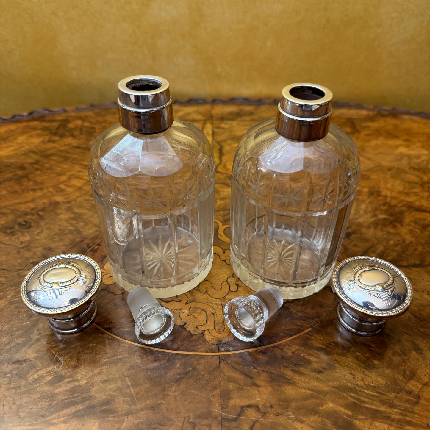 Art Nouveau Mirror Vanity Set