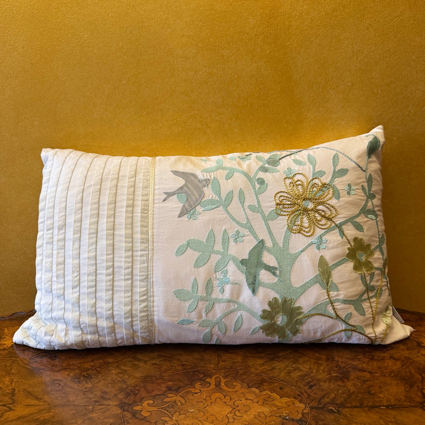 Rectangle Bird Floral Couch Bed Cushion