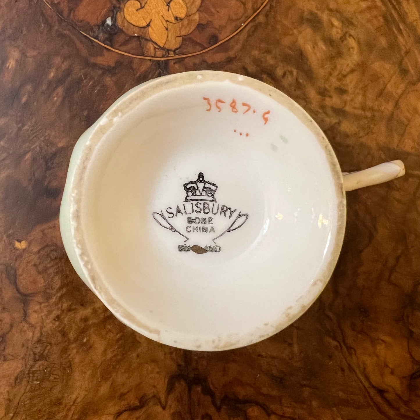 Vintage Salisbury Green Tea Cup