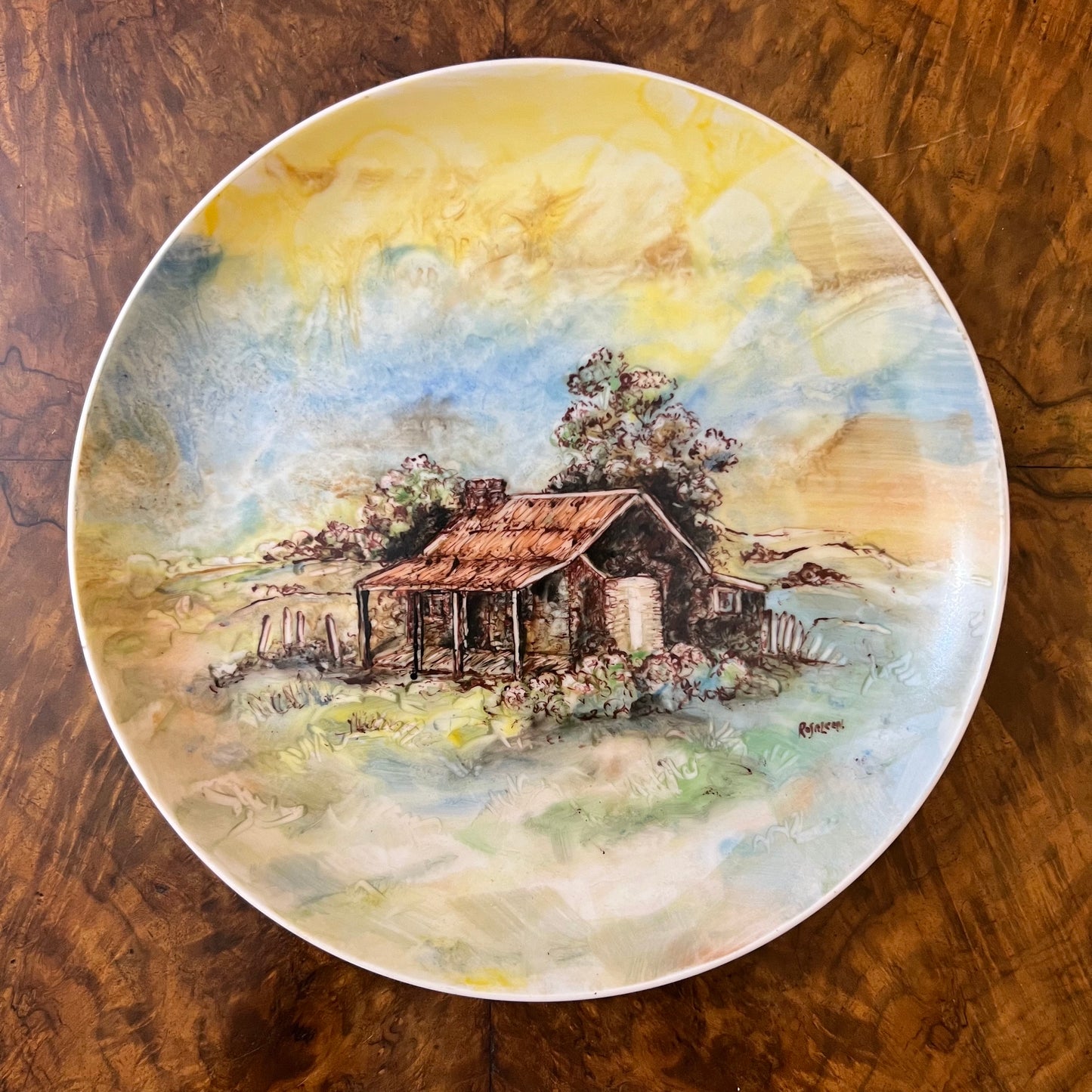 Rosaleen Edwards Australian Scene Plate