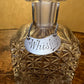 Antique 1904 Decanter W Sterling Silver Whisky Tag