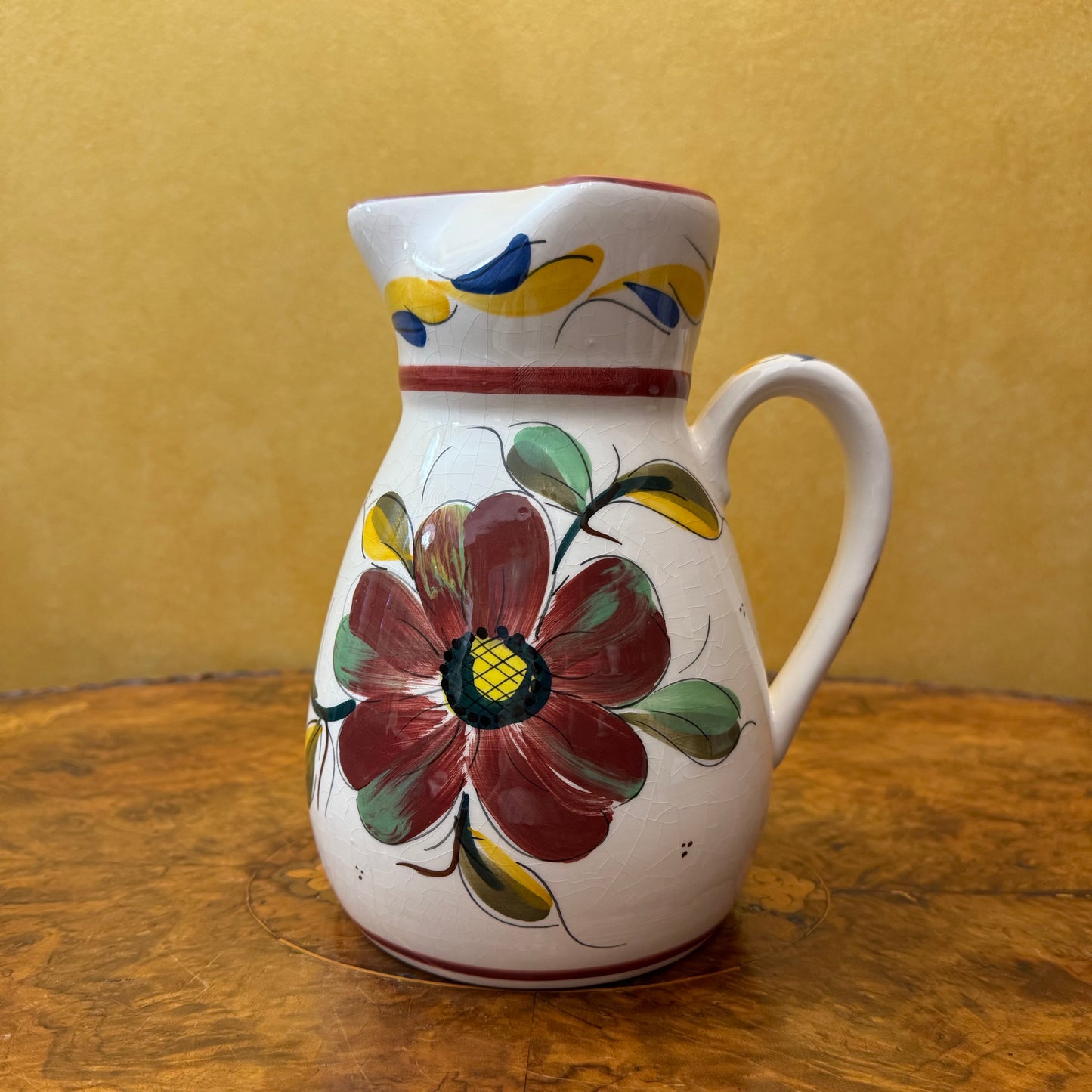 Vintage Sangria Spanish Hand-Painted Jug Pitcher