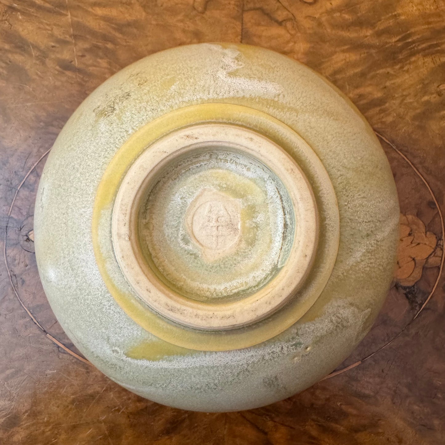 Vintage Pottery Footed Bowl