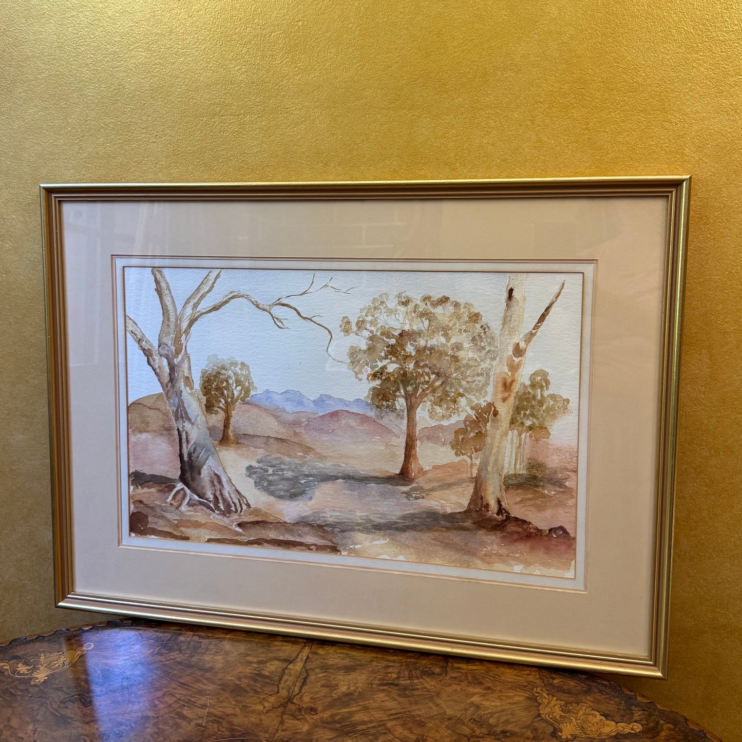 Trees Scenic Watercolour By Judy Tubbet