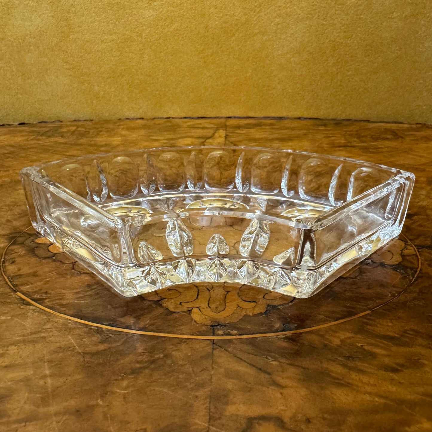 Vintage Glass Round Serving Divider Bowls
