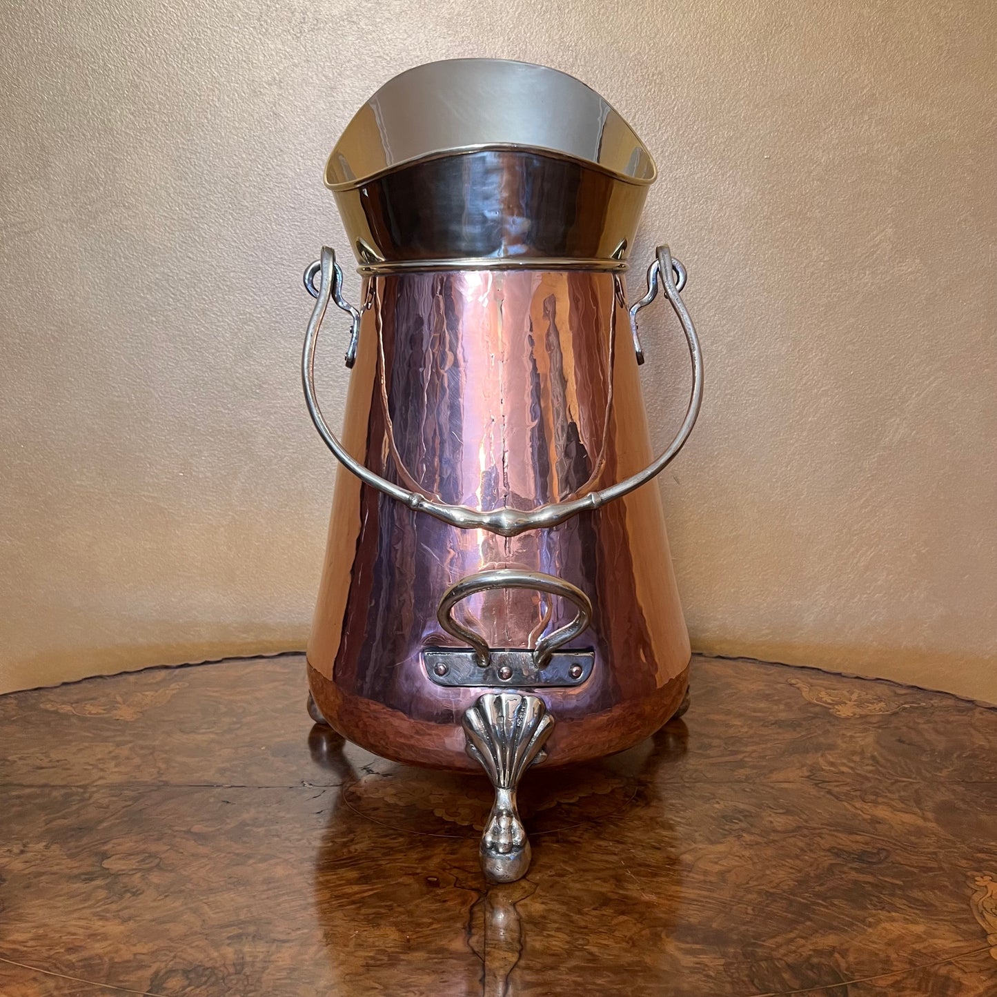 Vintage Copper Brass Large Water Jug