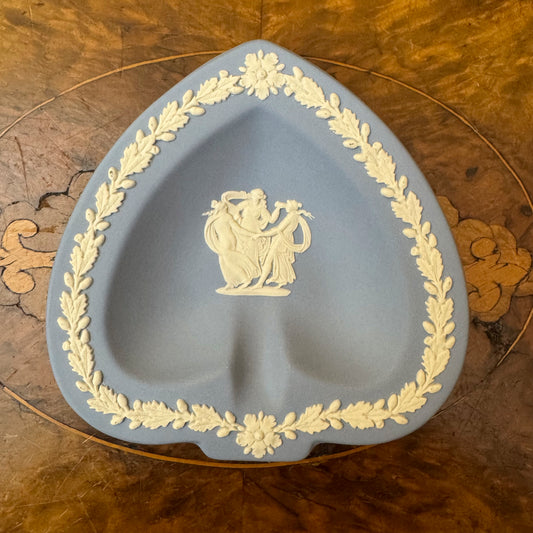 Wedgwood Blue Jasperware Spade Shape Dish