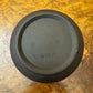 Antique Black Jasperware White Embossed Design Vase