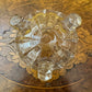 Vintage Glass Small Bowls With Lids Pair