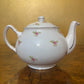 Vintage Duchess Rose Print Tea Pot, Milk & Sugar Set