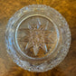 Vintage English Silver Plate Rim Crystal Bowl