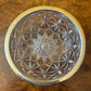 Vintage English Silver Plate Rim Crystal Bowl