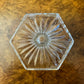 Vintage Depression Glass Hexagon Vase