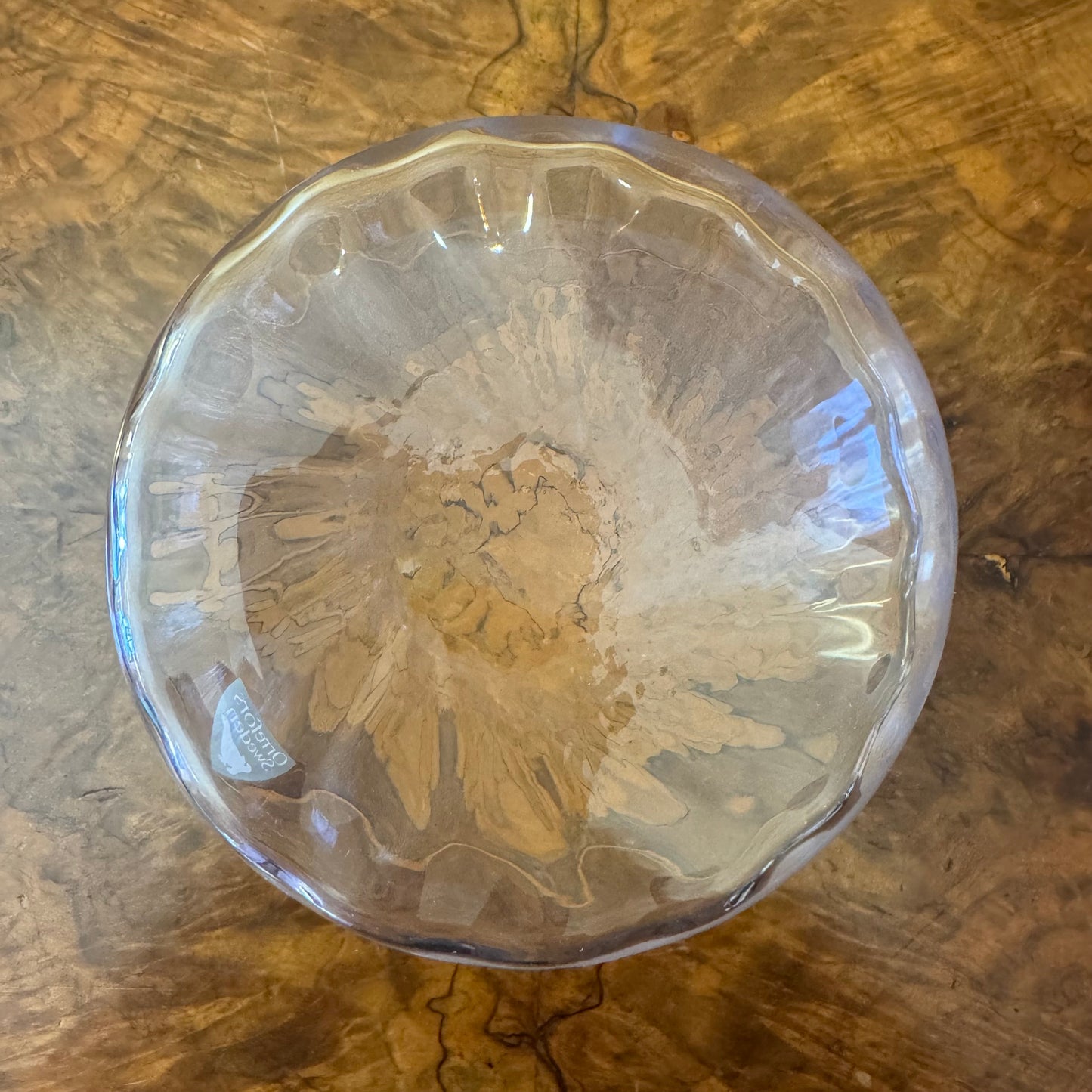 Vintage Orrefors Sweden Glass Carafe