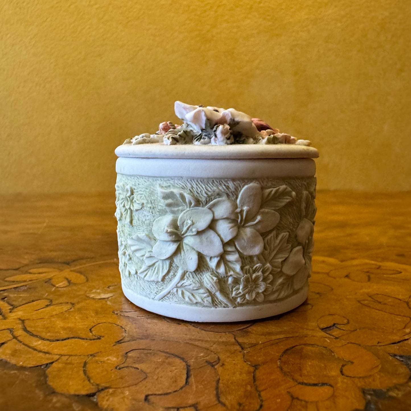 Vintage Floral Trinket Box
