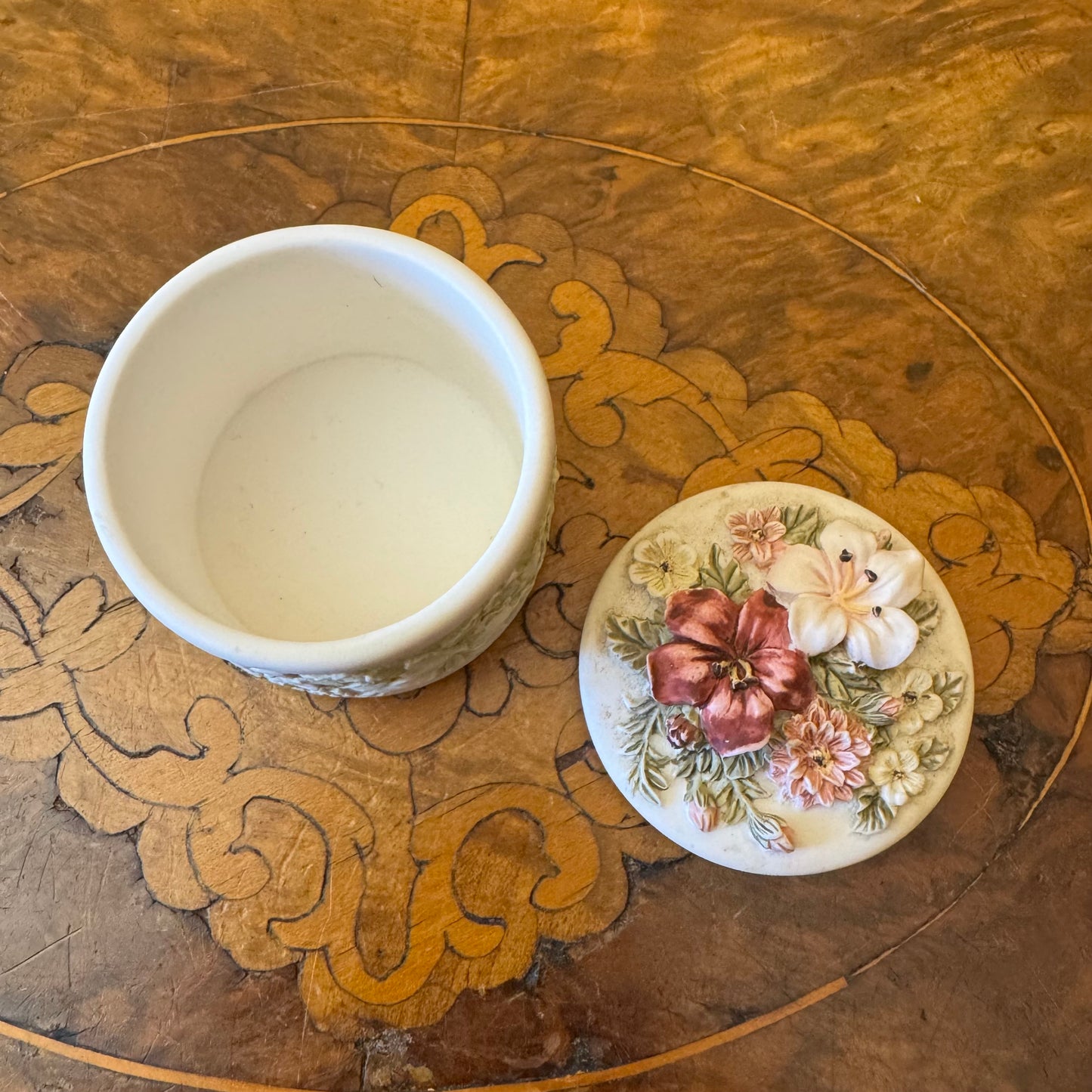 Vintage Floral Trinket Box