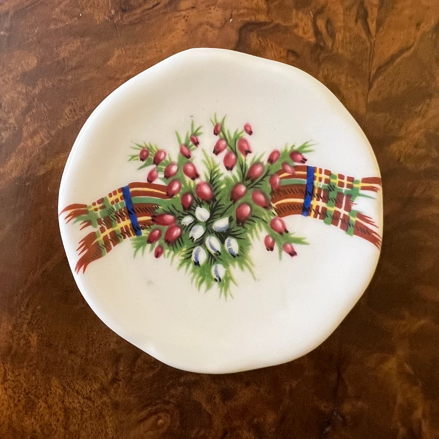 Miniature Scottish Print Pin Dish