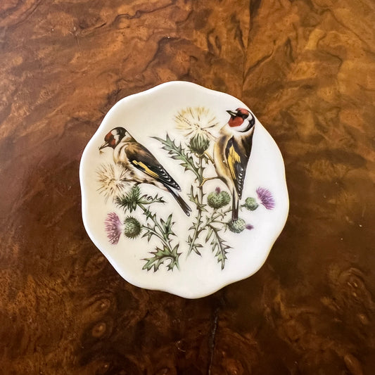 Miniature Bird & Thistle  Print Pin Dish