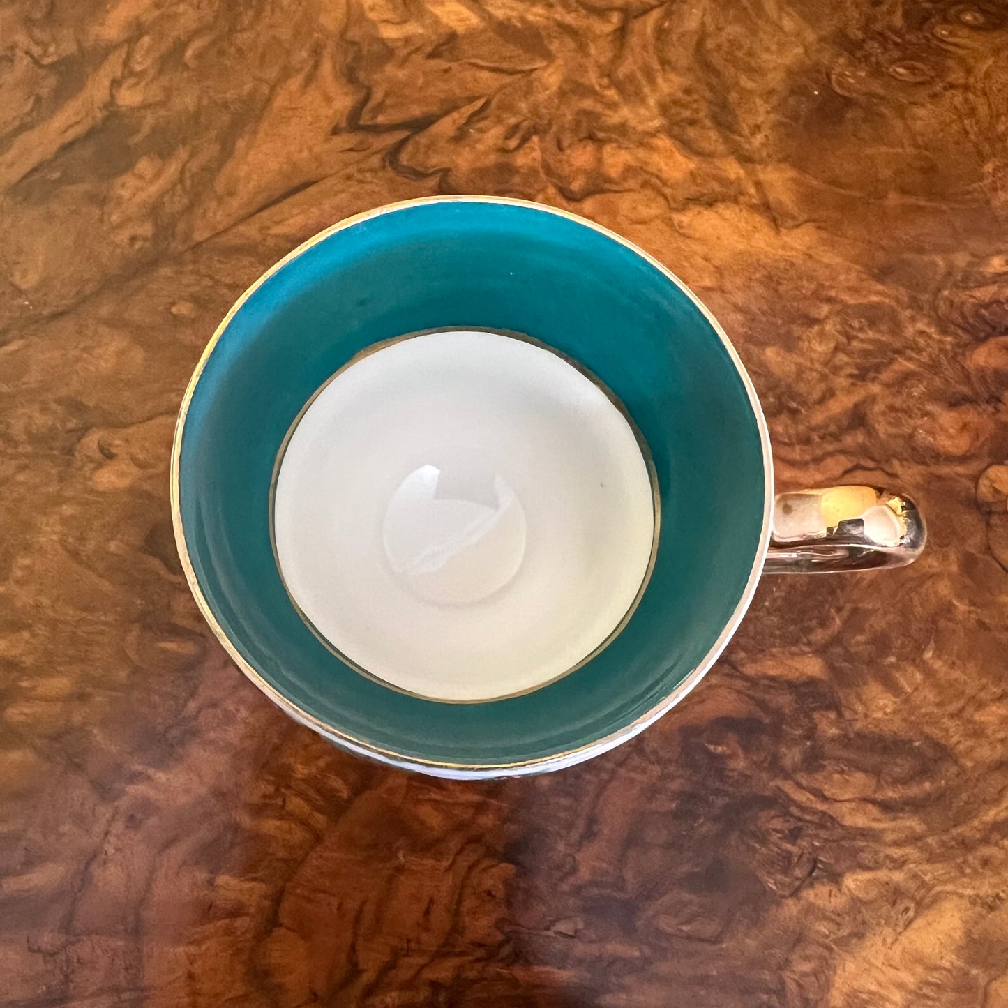 Vintage Japanese Rose Print Small Tea Cup & Saucer