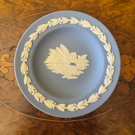 Wedgwood Blue Jasperware Sydney Opera House Small Plate