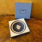 Wedgwood Portland Blue Jasperware Crocus Small Plate