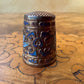 Cloisonné Enamel Inlay Water Lily Copper Thimble