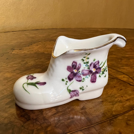 Floral Print Porcelain Shoe