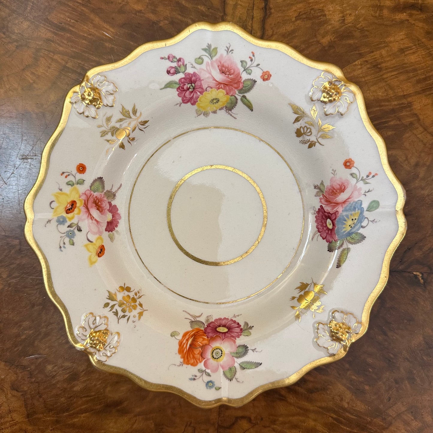 Antique 1830s Ridgway Pattern 609 Plate Bowl