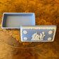 Vintage Wedgwood Blue Jasperware Rectangular Trinket Box