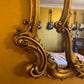 Antique Louis XV Rococo Style Gilt Wall Mirror