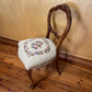 Antique Walnut Tapestry Seat Chair