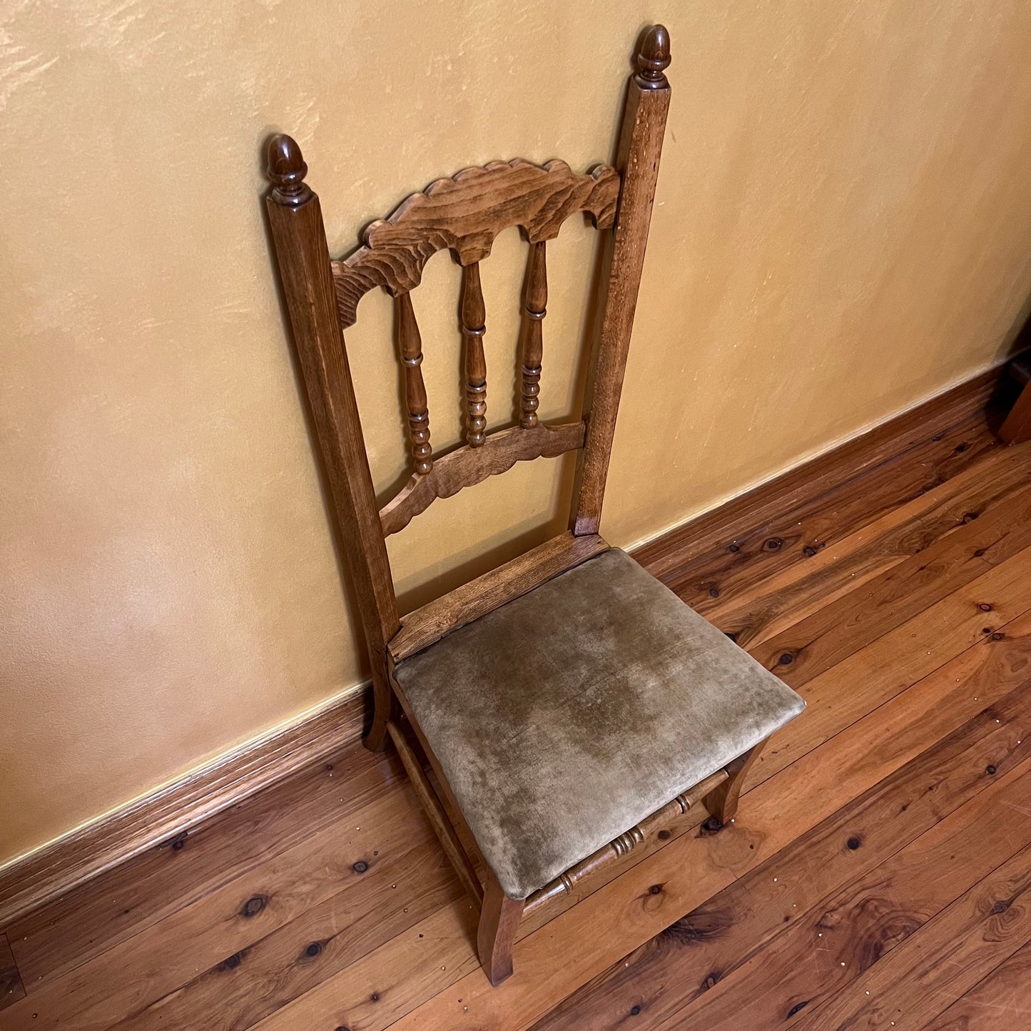 Antique French Oak Children's Seat Lift Chair