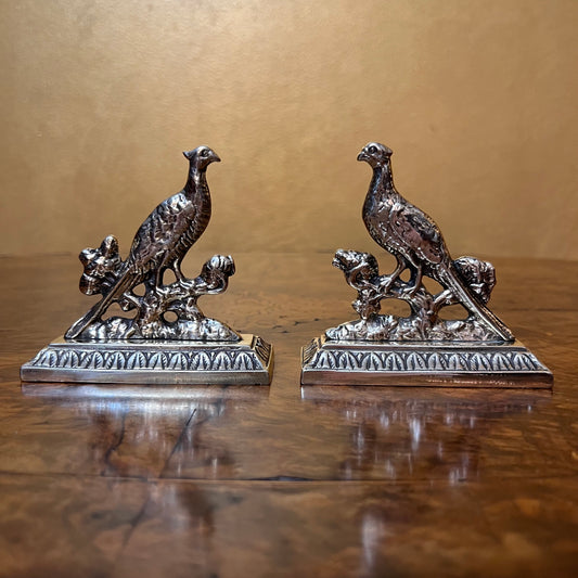 Vintage Brass Peasant Pair Of Ornaments