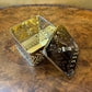 Vintage Brass Cutout Square Trinket Box