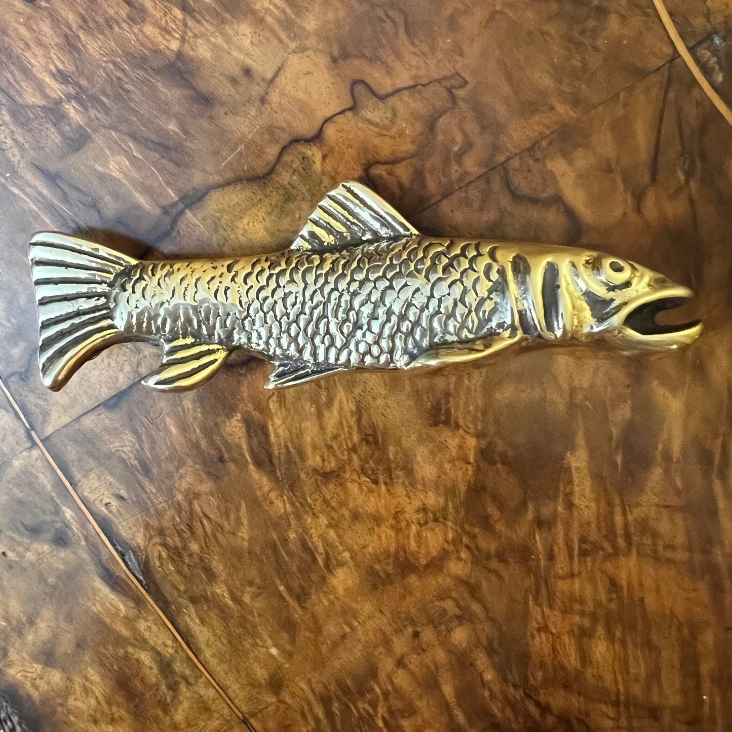 Vintage Brass Fish Ornament