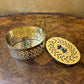 Vintage Brass Cutout Oval Trinket Box