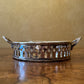 Vintage Brass Cutout Round Trinket Tray