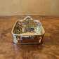 Vintage Brass Cutout Rectangle Trinket Tray